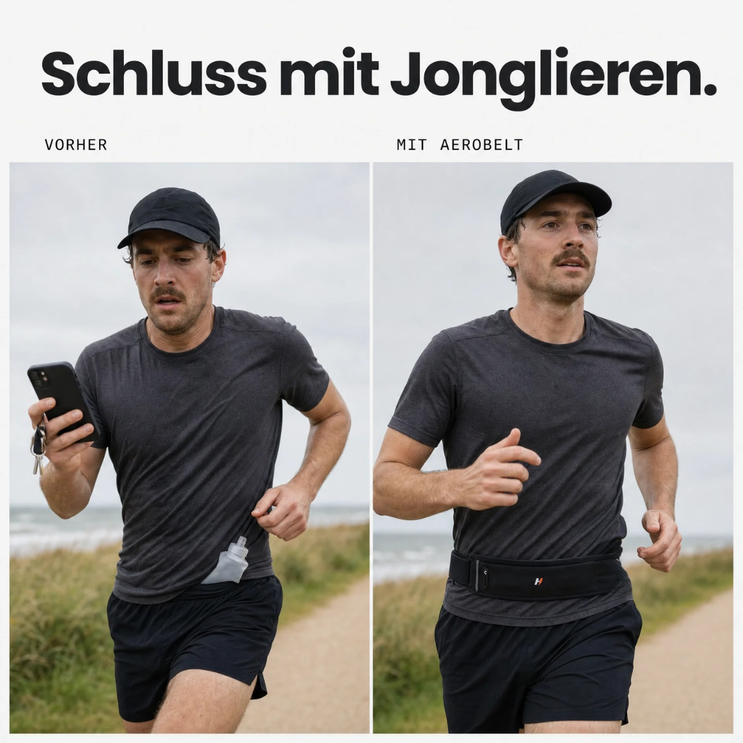 AeroBelt – Laufgürtel für Handy, Flask & Schlüssel