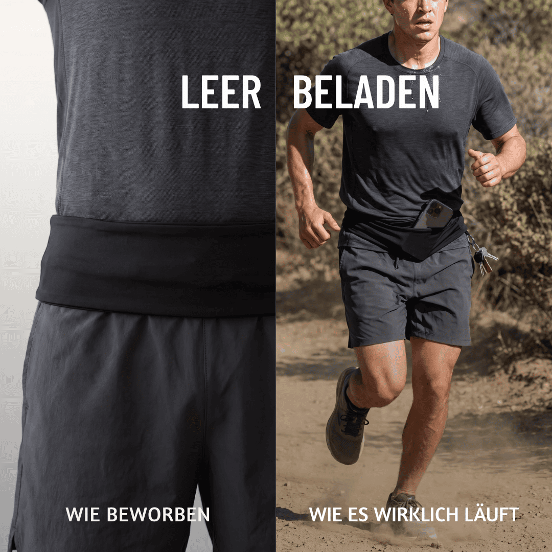 Beladener Stoffgürtel rutscht hoch / wippt