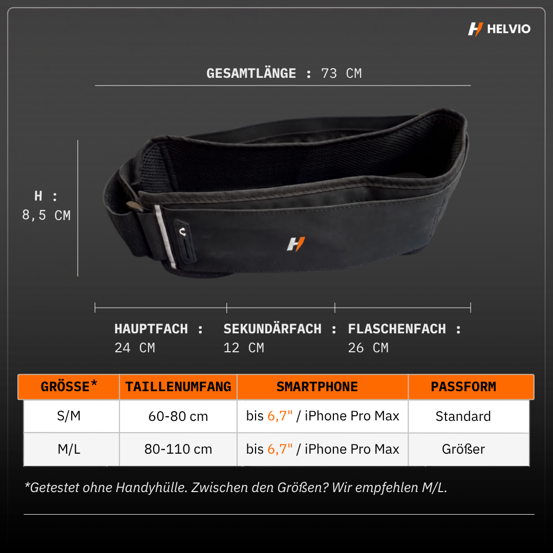 AeroBelt – Laufgürtel für Handy, Flask & Schlüssel