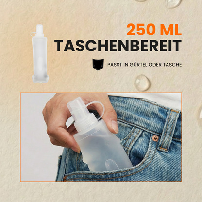 AeroFlask – Zusammenklappbare Trinkflasche