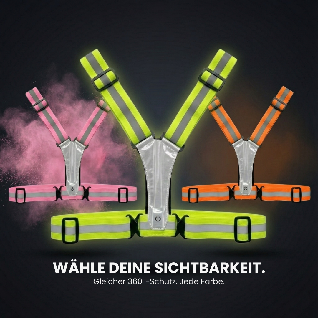 LED-Laufweste verstellbar für alle Größen – Farbvariante | Helvio