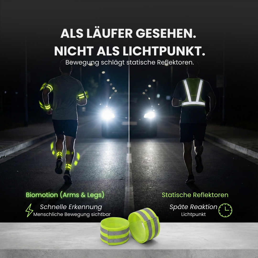 Reflektionsband Laufen leicht und komfortabel – Farbvariante | Helvio